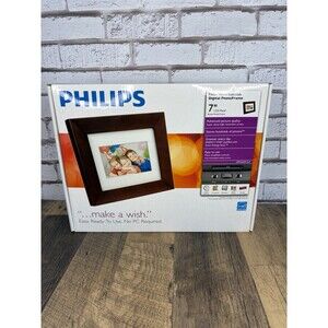 Philips Home Essentials Digital LCD Photo Frame Store 1000 Photo SPF3470T/G7 NEW